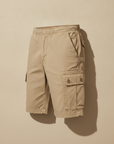 Bermuda Cargo Uomo in Cotone – Tasche Laterali Pratiche - Sabbia