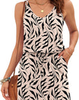 Vestito Donna Ursula – Scollo a V, Spalline Sottili, Taglio Mini e Vita Regolabile con Tasche Estate