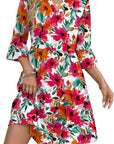 Élodie Vestito Donna con Scollo a V – Vestito Midi Svasato con Volant e Tasche