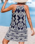 Zoé Abito Donna – Abito Mini Bohemien Collo Halter Schiena Scoperta Stampa Paisley Estate