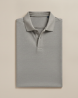 Polo Uomo in Piqué Riciclato – Eco-Design Resistente - Grigio Riciclo