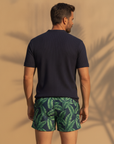 Costume Boxer Uomo con Coulisse – Fantasia Tropicale Estiva - vista posteriore