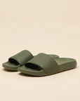 Ciabatte Slides Uomo con Fascia Testurizzata – Comfort Premium - Verde Militare