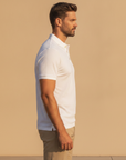 Polo Uomo in Lino Puro – Eleganza Naturale e Fresca - vista laterale