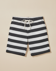 Pantaloncini Uomo a Righe Estivi – Stile Mediterraneo Fresco - Nero e Bianco