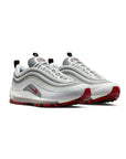 Nike Air Max 97 Grigio Argento Rosso Varsity Uomo Sneakers Iconiche