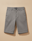 Bermuda Chino Uomo con Risvolto – Dettaglio Curato ed Elegante - Grigio