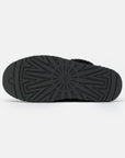 UGG Disquette Black sabot donna in pelle scamosciata e montone nero, dettaglio interno