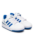 Adidas Forum Low Bambini Bianche e Blu Reale Sneakers