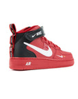 Nike Air Force 1 Mid '07 Rosso Universitario con Swoosh Bianco
