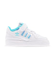 Adidas Forum Low Bambina Bianche con Dettagli Iridescenti