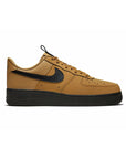 Nike Air Force 1 Low Marrone Wheat con Swoosh Nero