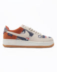 Nike Air Force 1 '07 Premium Tomaia Tessuto Multicolore e Pelle Marrone