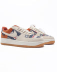 Nike Air Force 1 '07 Premium Tomaia Tessuto Multicolore e Pelle Marrone