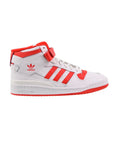 Adidas Forum Mid Bambini Bianche e Rosse Sneakers Alte