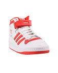 Adidas Forum Mid Bambini Bianche e Rosse Sneakers Alte