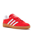Sneakers Adidas Gazelle Indoor Rosse e Bianche con Suola in Gomma
