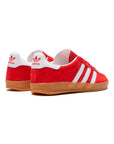 Sneakers Adidas Gazelle Indoor Rosse e Bianche con Suola in Gomma