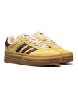Adidas Gazelle Bold Scarpe Giallo Senape e Bordeaux Donna Platform Vintage