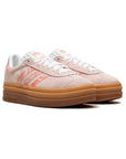 Adidas Gazelle Bold Scarpe Beige con Dettagli Rosa Donna Platform Gum