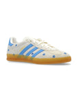 Sneakers Adidas Gazelle Indoor Fiori Blu e Bianche in Suede