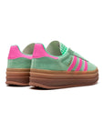 Adidas Gazelle Bold Scarpe Verde Menta con Dettagli Rosa Donna Platform