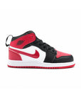 Nike Air Jordan 1 Mid Bambino Rosso Nero Bianco Classico