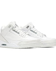 Nike Air Jordan 3 Retro Pure Money Bianco Argento Uomo - 2