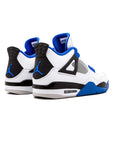 Nike Air Jordan 4 Retro Motorsport Bianco Nero Blu Uomo