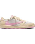 Nike Air Jordan 1 Low Travis Scott Shy Pink Rosa Crema Uomo Donna - 1