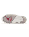 Nike Air Jordan 5 Retro Supreme Bianco Rosso Argento Uomo