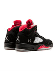 Nike Air Jordan 5 Retro Supreme Nero Rosso Argento Uomo