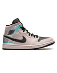 Nike Air Jordan 1 Mid Rosa Iridescente Nero Donna