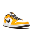 Nike Air Jordan 1 Low Arancione Laser Bianco Nero Pelle Premium