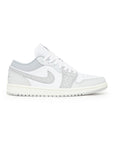 Nike Air Jordan 1 Low Grigio Fumo Stampa Elephant Bianco