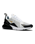 Nike Air Max 270 Bianco Nero Oro Metallico Uomo Sneakers Eleganti