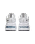 Nike Air Max 270 React Bianca con Dettagli Grigio Fumo Chiaro