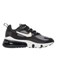 Nike Air Max 270 React Nera con Dettagli Bianchi e Grigi