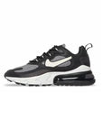 Nike Air Max 270 React Nera con Dettagli Bianchi e Grigi
