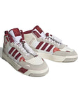 Adidas Post Up Scarpe Bianche e Bordeaux Uomo Stile Basket Retrò