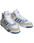 Adidas Post Up Sneakers Bianche e Blu Royal Uomo Stile Basket Retrò