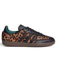 Adidas Samba Leopard Pack Core Black Collegiate Green sneakers basse uomo e donna in nero verde - vista laterale