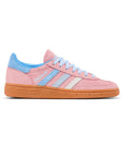 Adidas Spezial Semi Pink Spark Blue sneakers basse uomo e donna in blu rosa - vista laterale