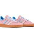 Adidas Spezial Semi Pink Spark Blue sneakers basse uomo e donna in blu rosa - vista frontale