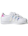 Adidas Superstar Bambini Bianche con Dettagli Iridescenti