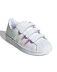 Adidas Superstar Bambini Bianche con Dettagli Iridescenti