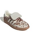 Adidas Samba LT Cow Print Pack Brown White sneakers basse uomo e donna in bianco marrone - vista frontale