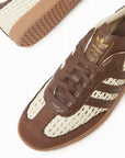 Adidas Samba Basketweave Cream White Earth Strata sneakers basse donna in bianco crema - dettaglio suola