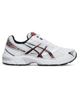 Asics GEL-1130 White Electric Red sneakers uomo e donna in bianco rosso - vista laterale
