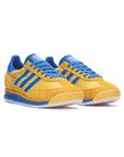 Adidas SL 72 Scarpe Giallo Senape con Strisce Blu Uomo Vintage Retro